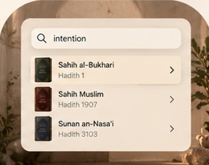 Isnad hadith search interface